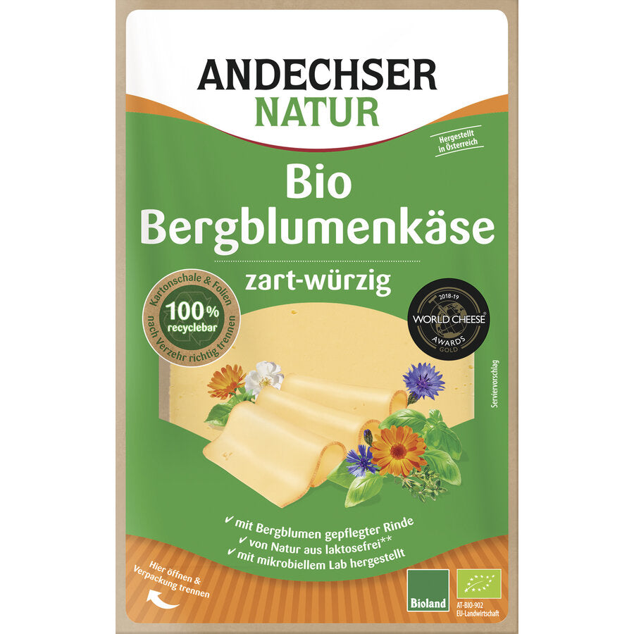 Andechser, Mosisgreut – laktosefrei Pfluger Bergblumenkäse 50%,